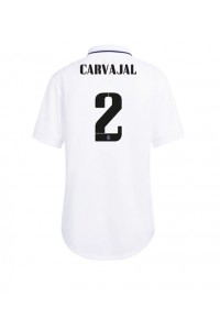 Real Madrid Daniel Carvajal #2 Voetbaltruitje Thuis tenue Dames 2022-23 Korte Mouw